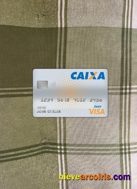 Brazil Caixa bank visa debit card photolook